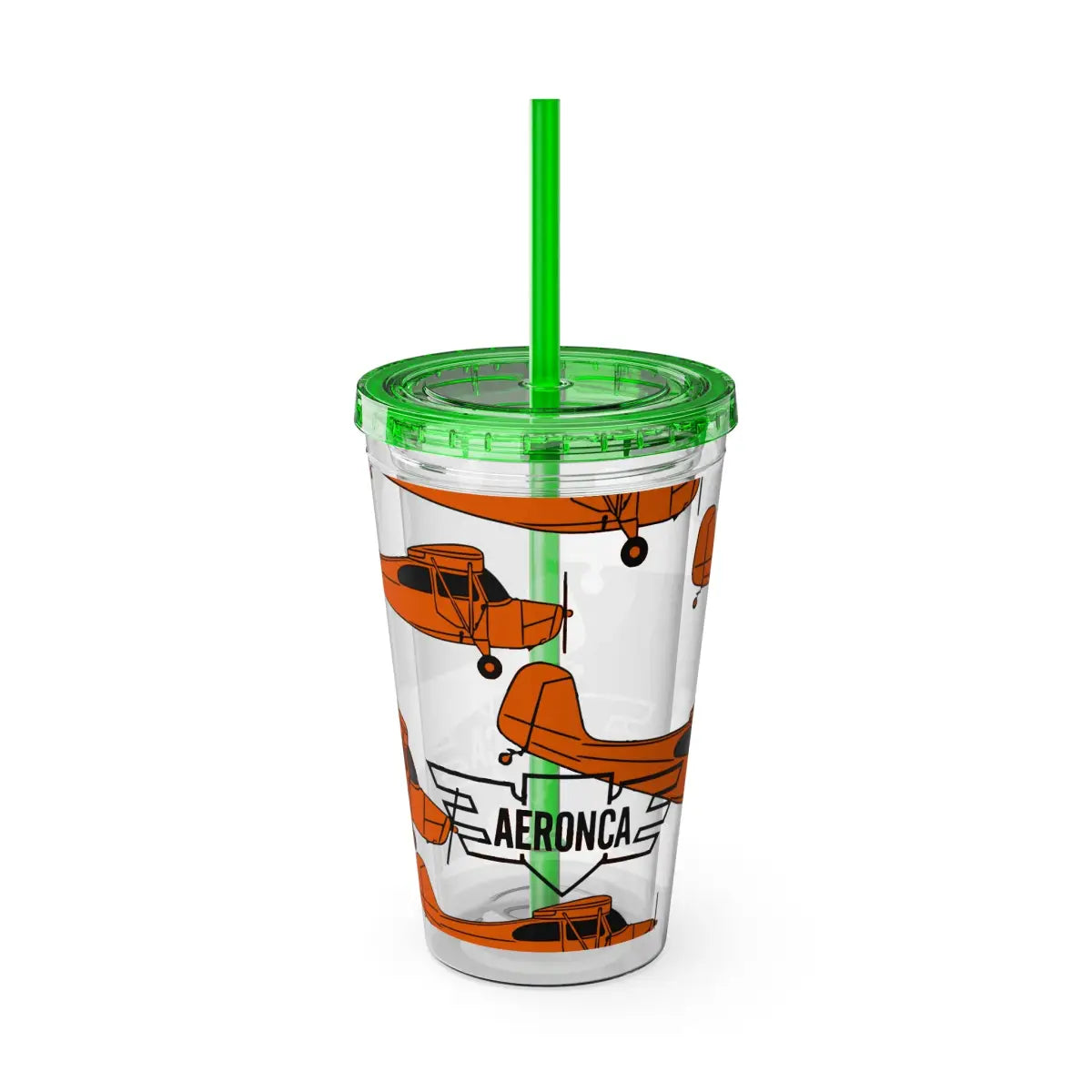 Sunsplash Tumbler with Straw 16oz - Mug - Gifts for pilots - Aviation apparel