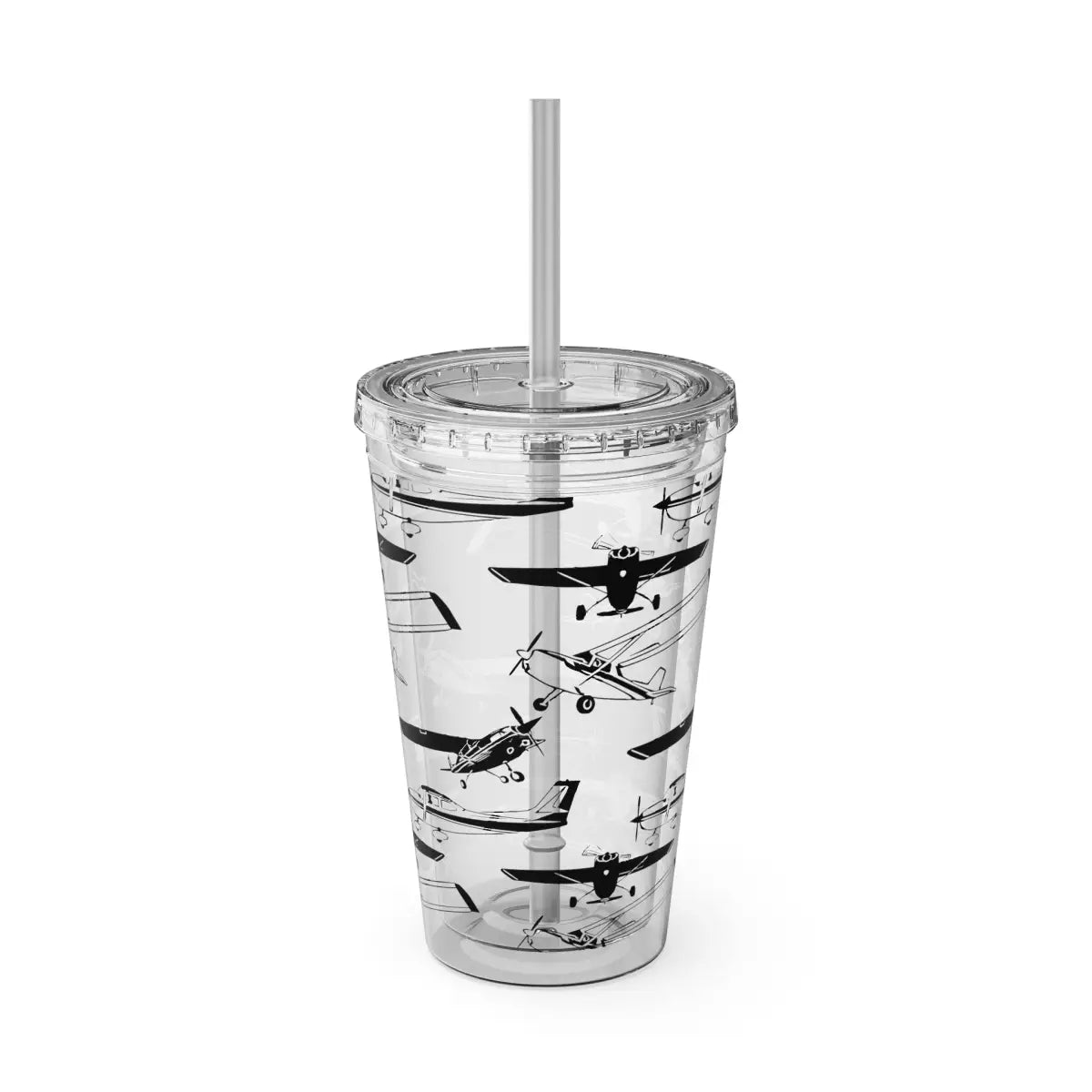 Sunsplash Tumbler with Straw 16oz - Mug - Gifts for pilots - Aviation apparel