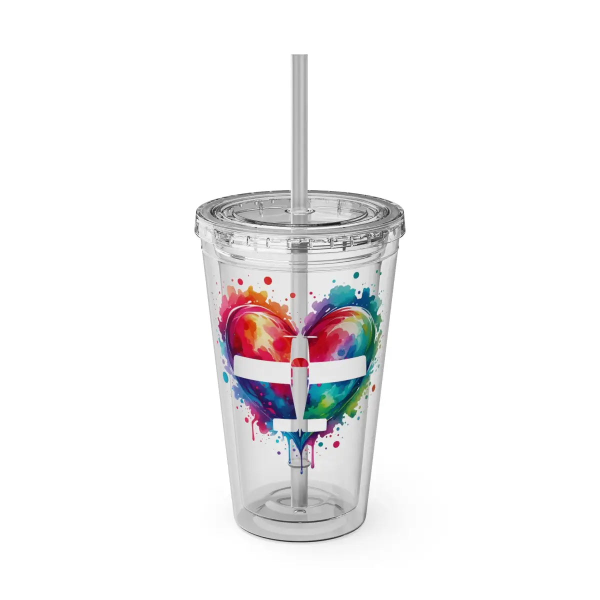 Sunsplash Tumbler with Straw 16oz - Mug - Gifts for pilots - Aviation apparel