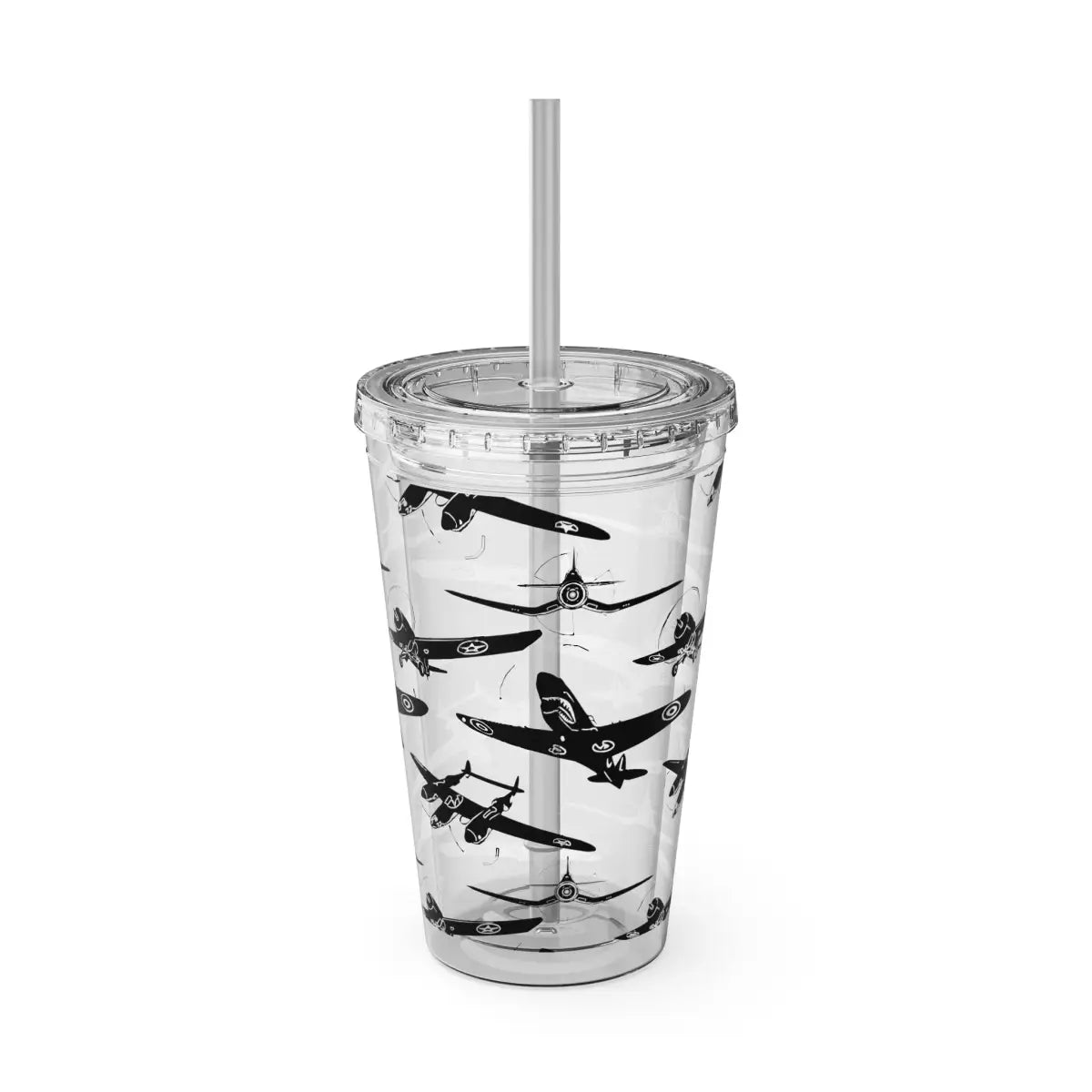 Sunsplash Tumbler with Straw 16oz - Mug - Gifts for pilots - Aviation apparel
