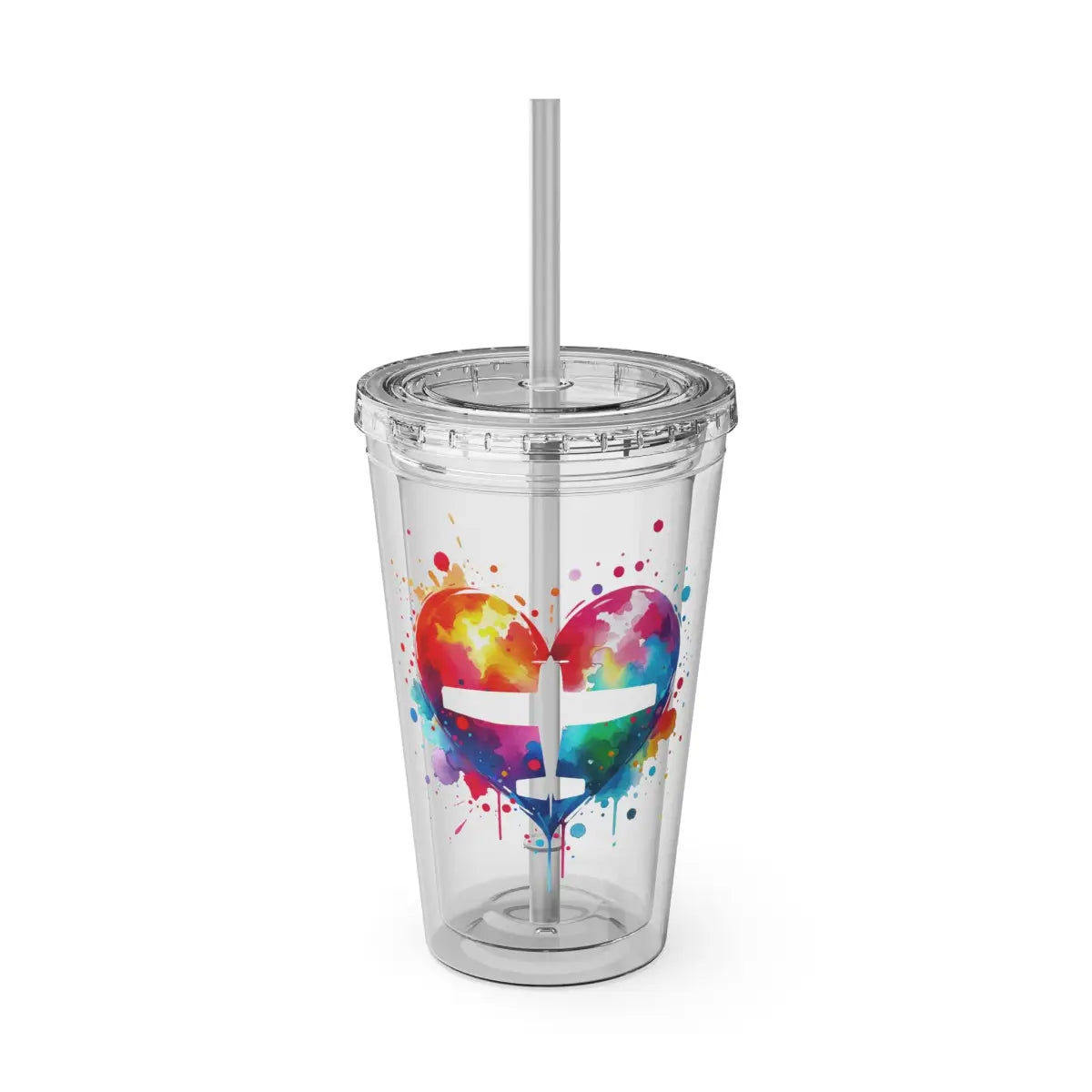 Sunsplash Tumbler with Straw 16oz - Mug - Gifts for pilots - Aviation apparel