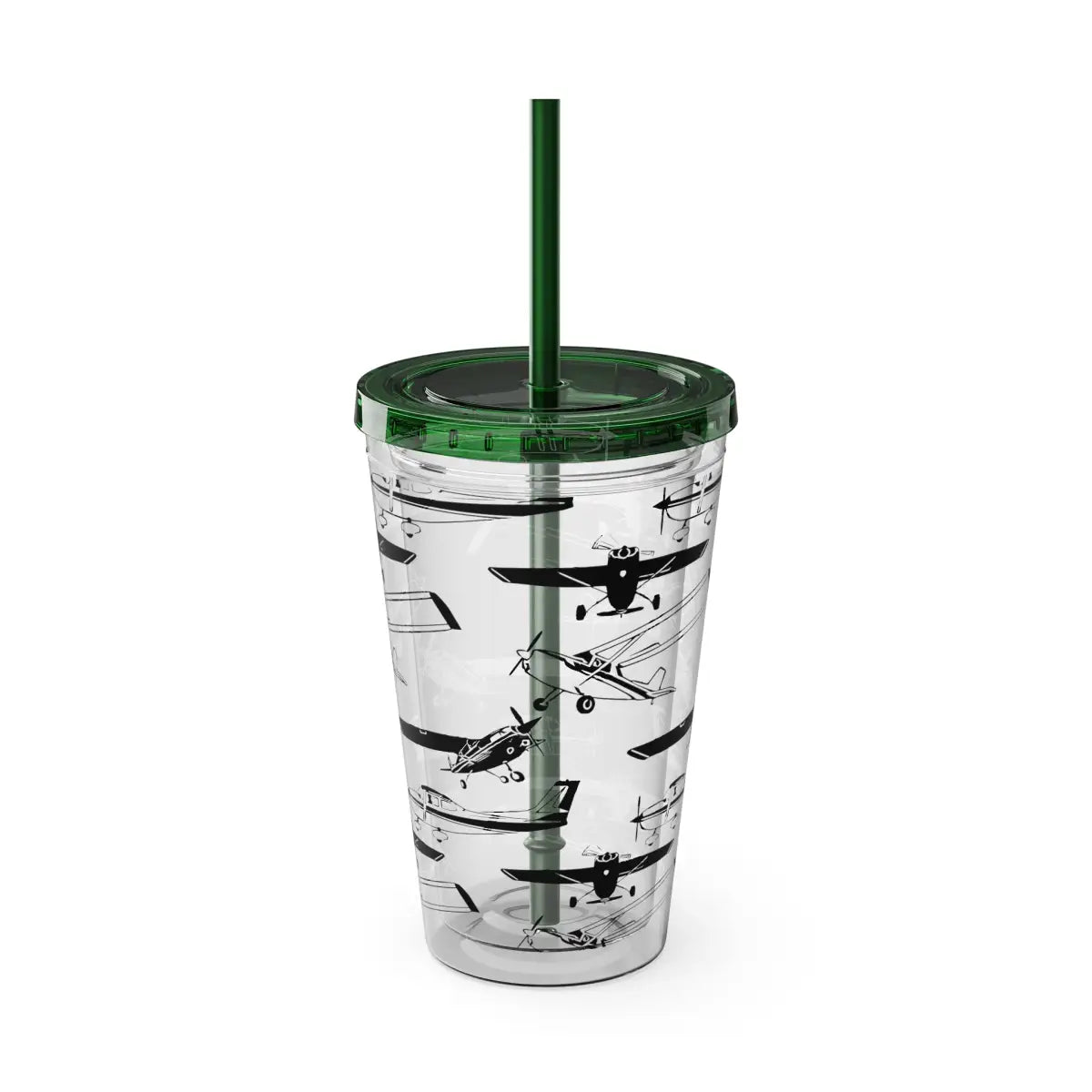 Sunsplash Tumbler with Straw 16oz - Mug - Gifts for pilots - Aviation apparel