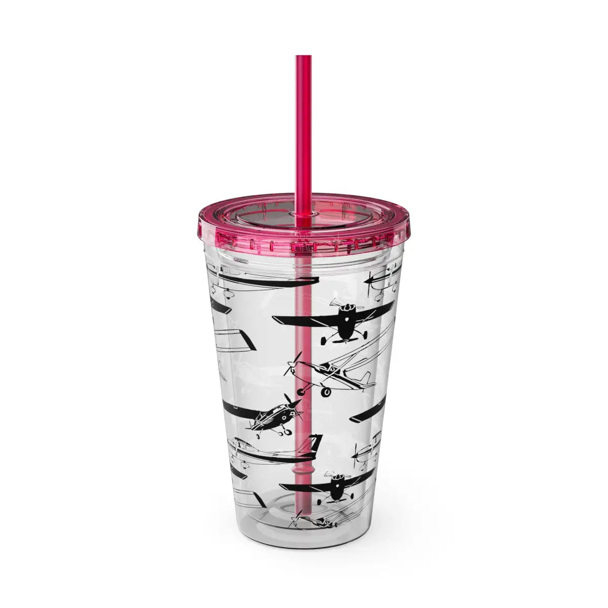 Sunsplash Tumbler with Straw 16oz - Mug - Gifts for pilots - Aviation apparel