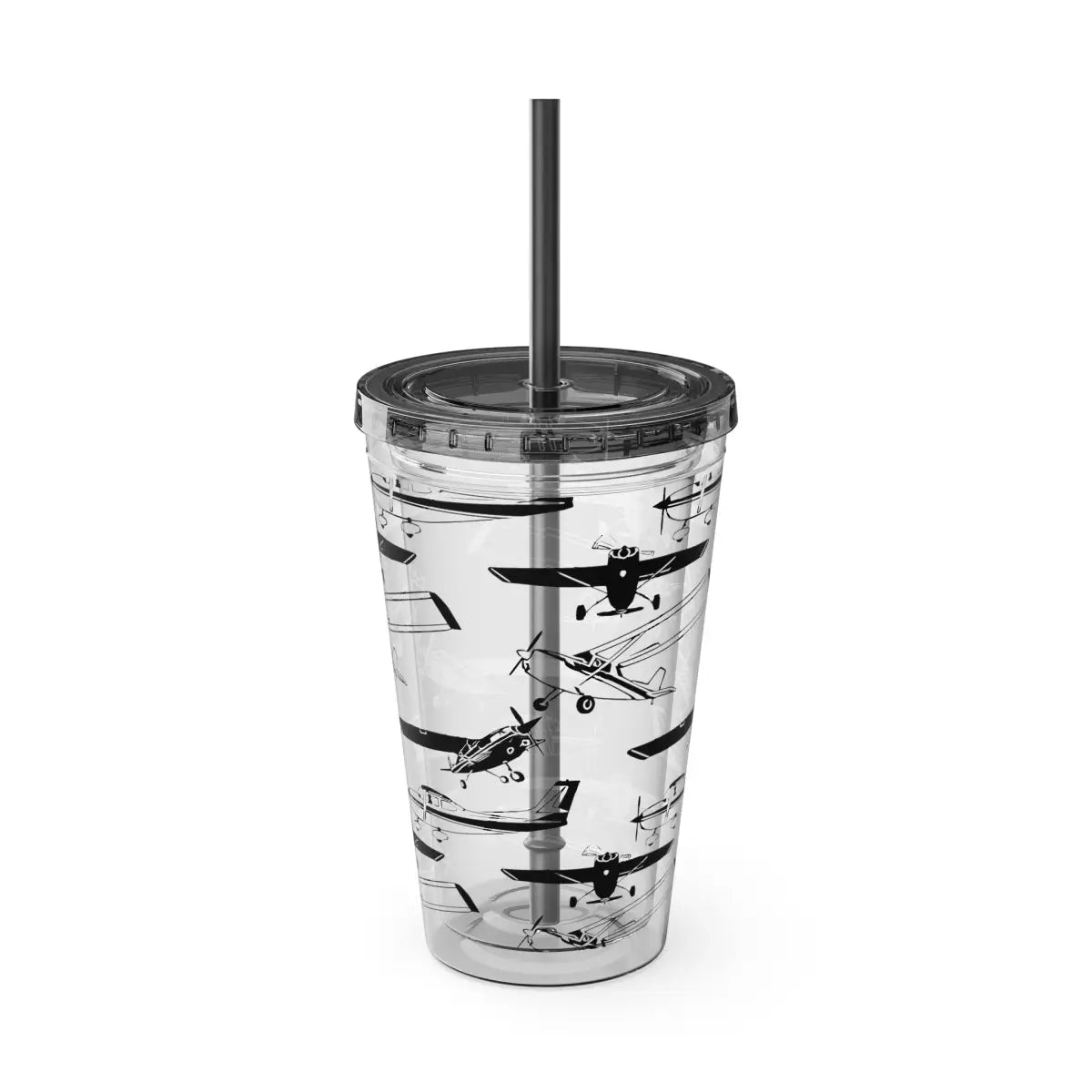 Sunsplash Tumbler with Straw 16oz - Mug - Gifts for pilots - Aviation apparel