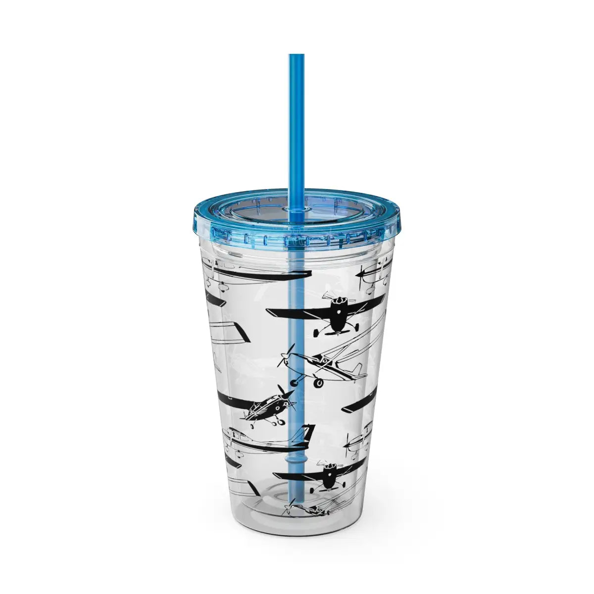 Sunsplash Tumbler with Straw 16oz - Mug - Gifts for pilots - Aviation apparel