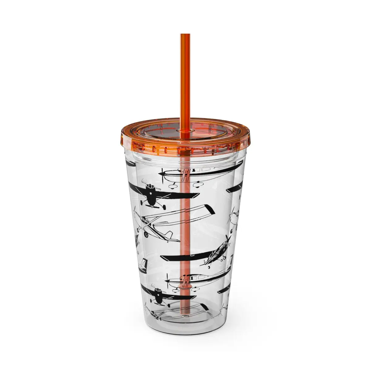 Sunsplash Tumbler with Straw 16oz - Mug - Gifts for pilots - Aviation apparel