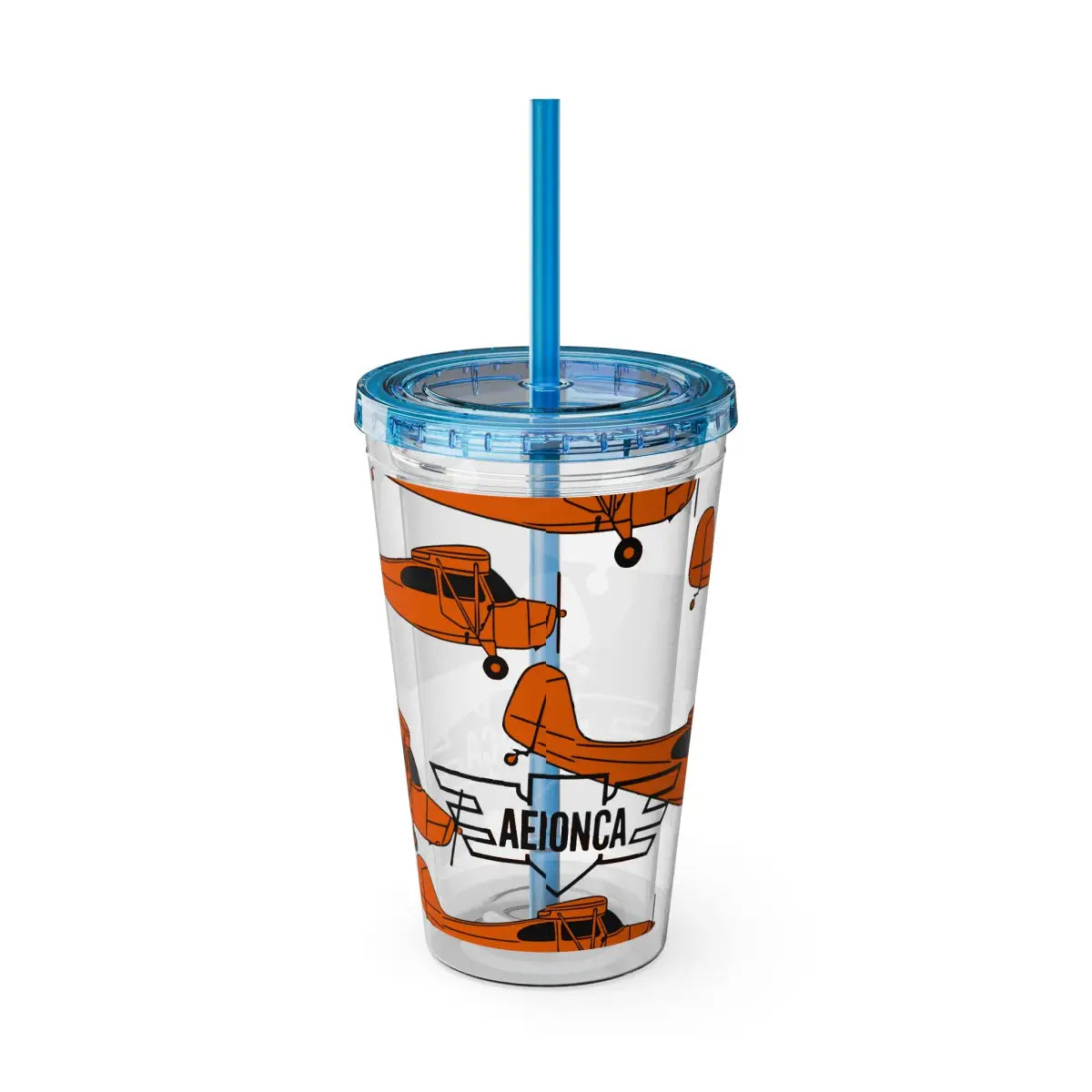 Sunsplash Tumbler with Straw 16oz - Mug - Gifts for pilots - Aviation apparel