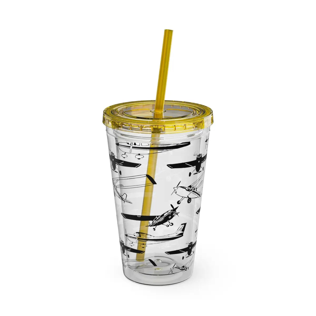 Sunsplash Tumbler with Straw 16oz - Mug - Gifts for pilots - Aviation apparel