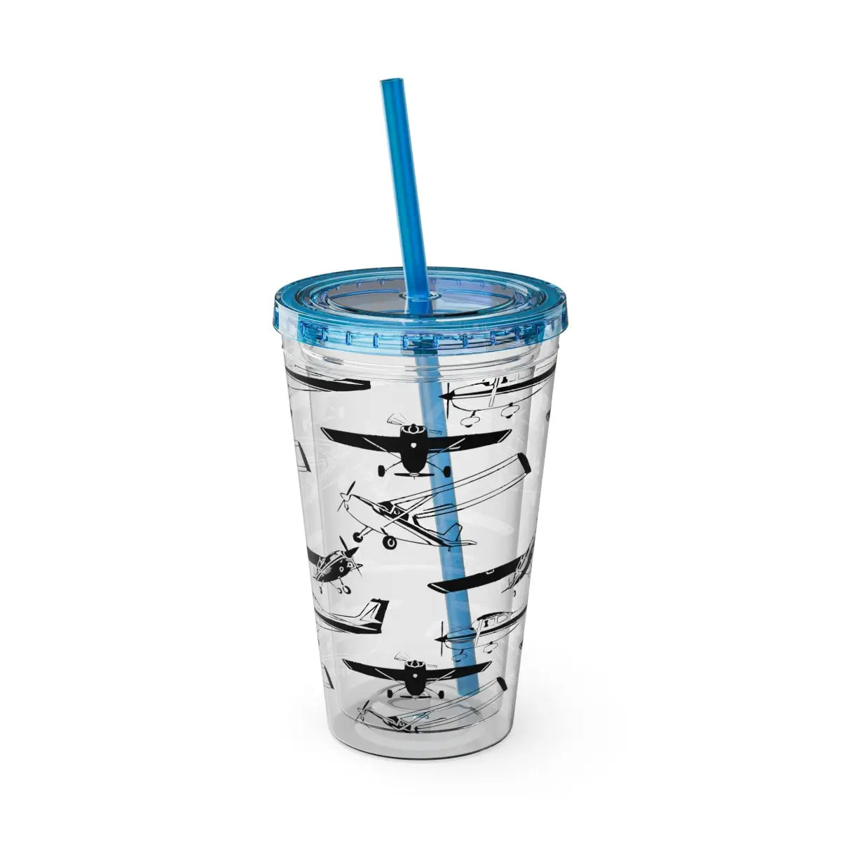 Sunsplash Tumbler with Straw 16oz - Mug - Gifts for pilots - Aviation apparel