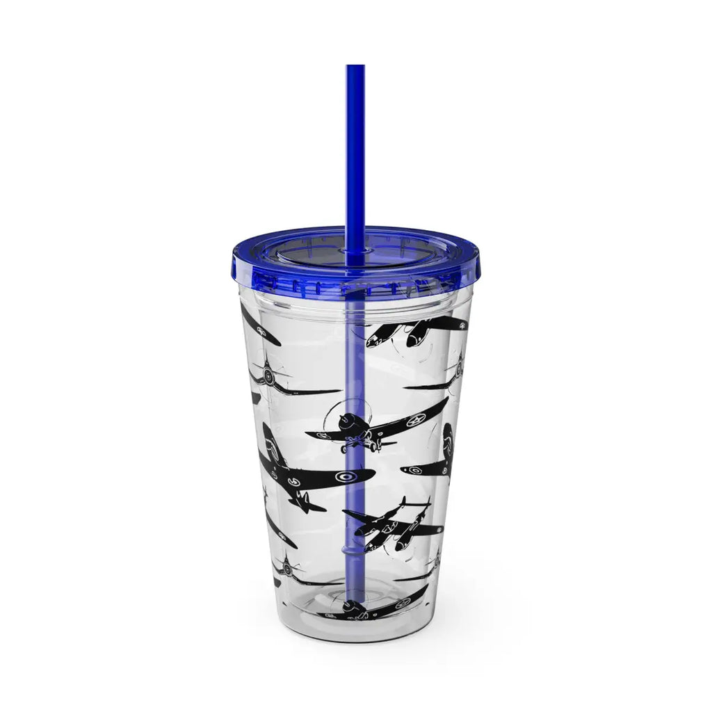 Sunsplash Tumbler with Straw 16oz - Mug - Gifts for pilots - Aviation apparel