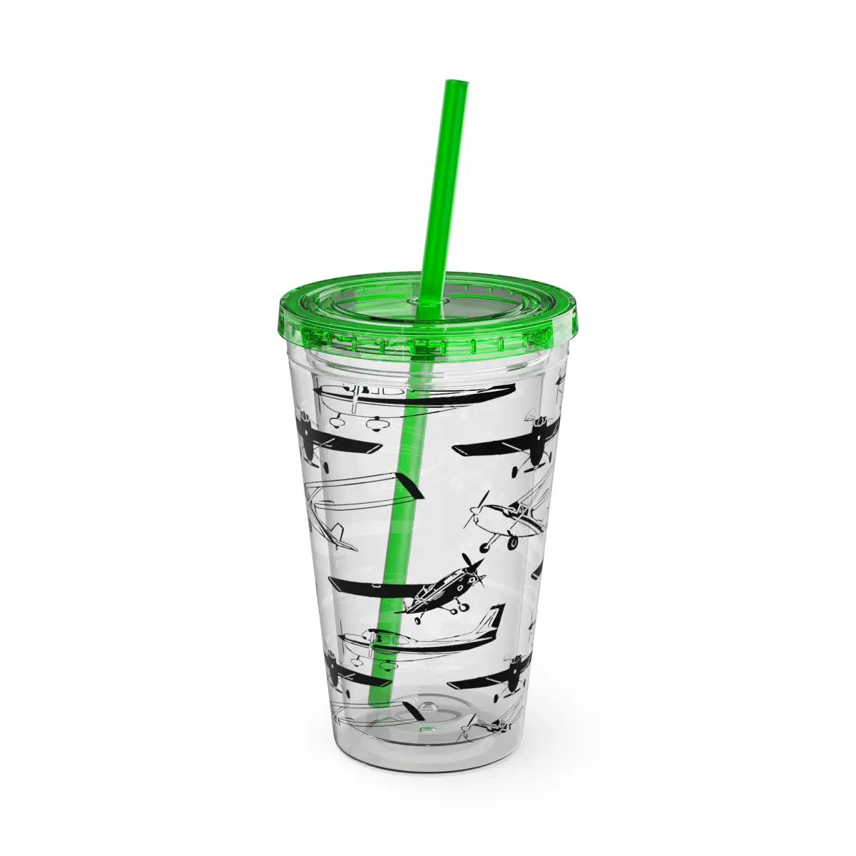 Sunsplash Tumbler with Straw 16oz - Mug - Gifts for pilots - Aviation apparel