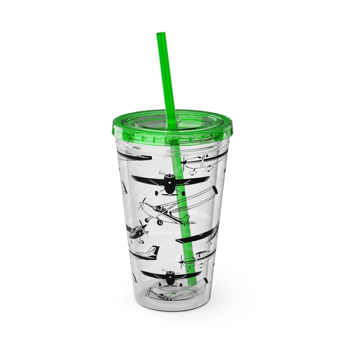 Sunsplash Tumbler with Straw 16oz - Mug - Gifts for pilots - Aviation apparel