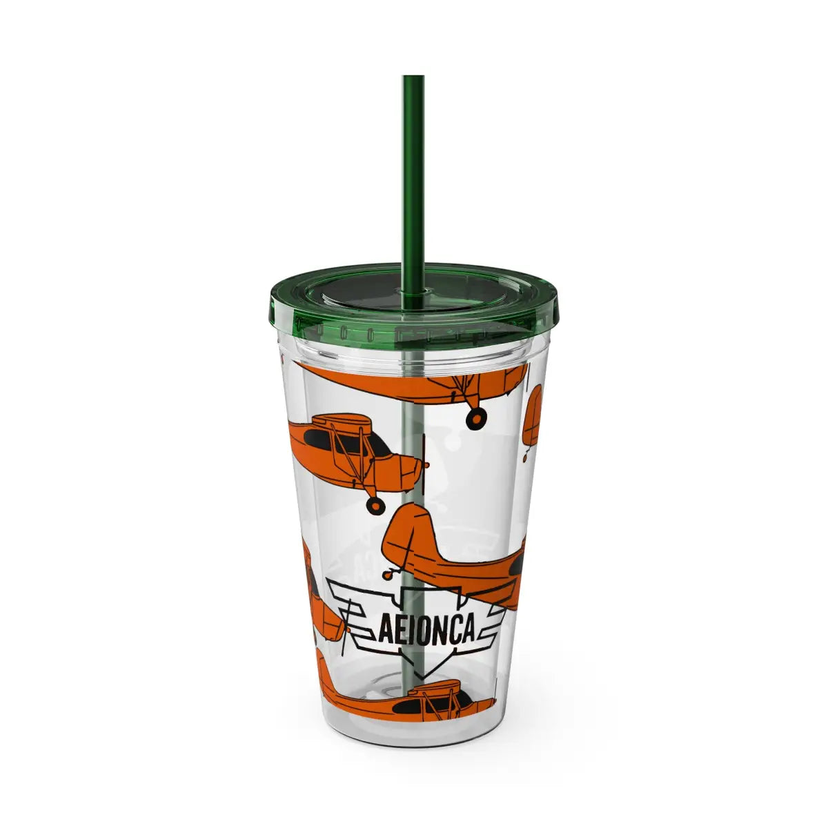 Sunsplash Tumbler with Straw 16oz - Mug - Gifts for pilots - Aviation apparel
