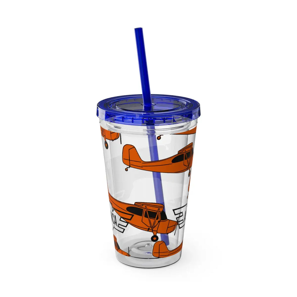 Sunsplash Tumbler with Straw 16oz - Mug - Gifts for pilots - Aviation apparel
