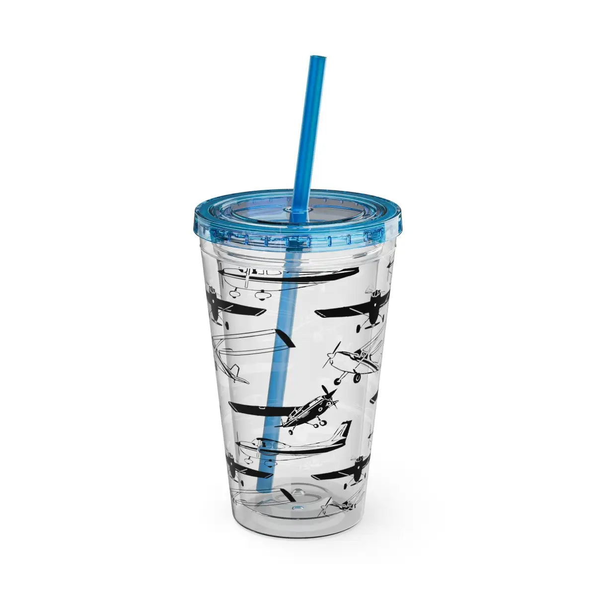 Sunsplash Tumbler with Straw 16oz - Mug - Gifts for pilots - Aviation apparel