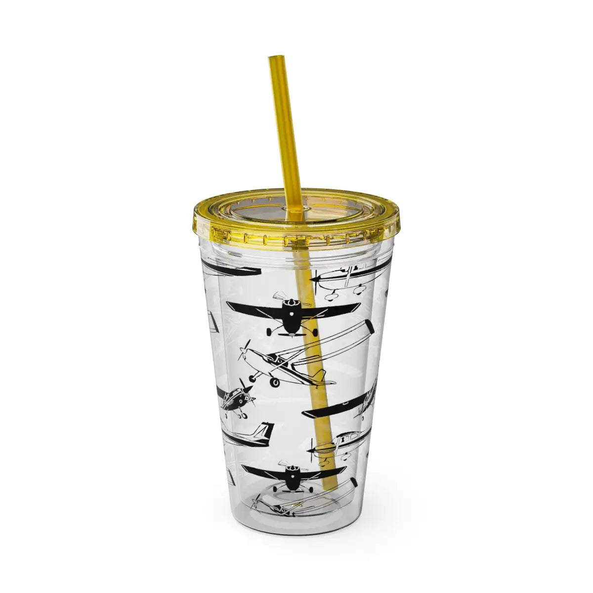 Sunsplash Tumbler with Straw 16oz - Mug - Gifts for pilots - Aviation apparel