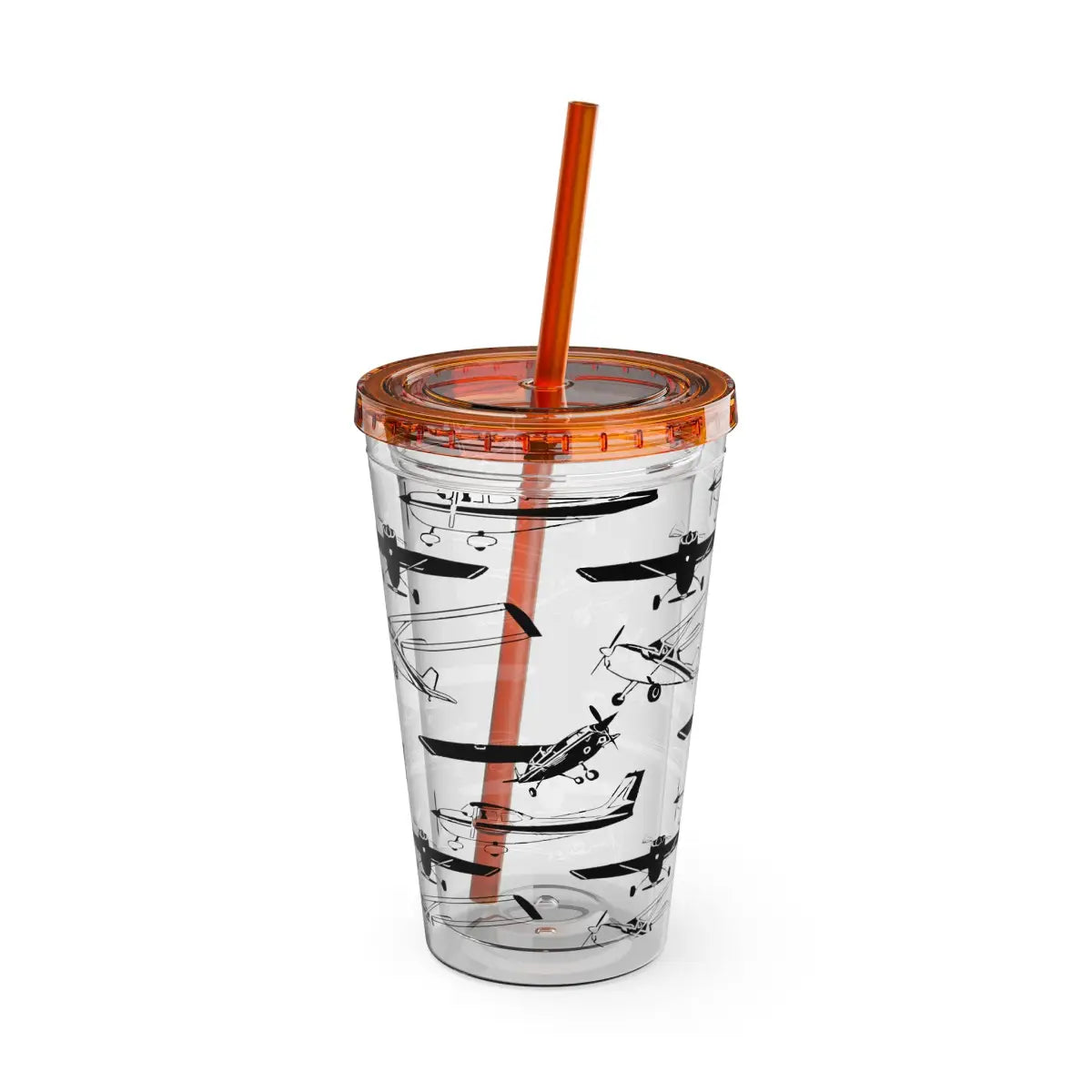 Sunsplash Tumbler with Straw 16oz - Mug - Gifts for pilots - Aviation apparel