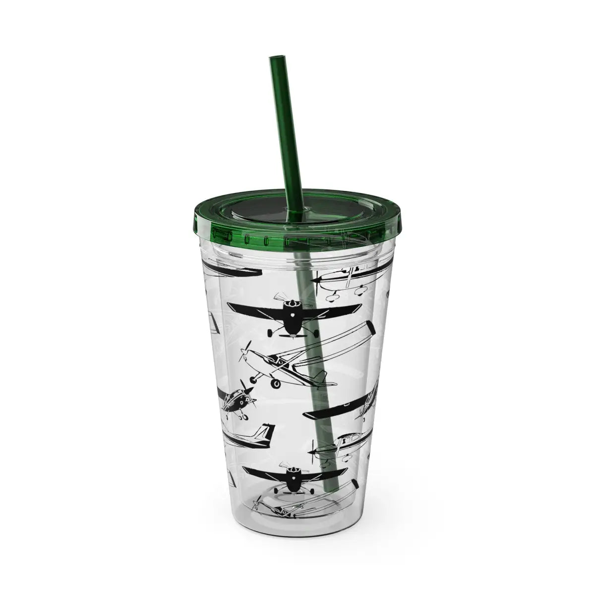Sunsplash Tumbler with Straw 16oz - Mug - Gifts for pilots - Aviation apparel