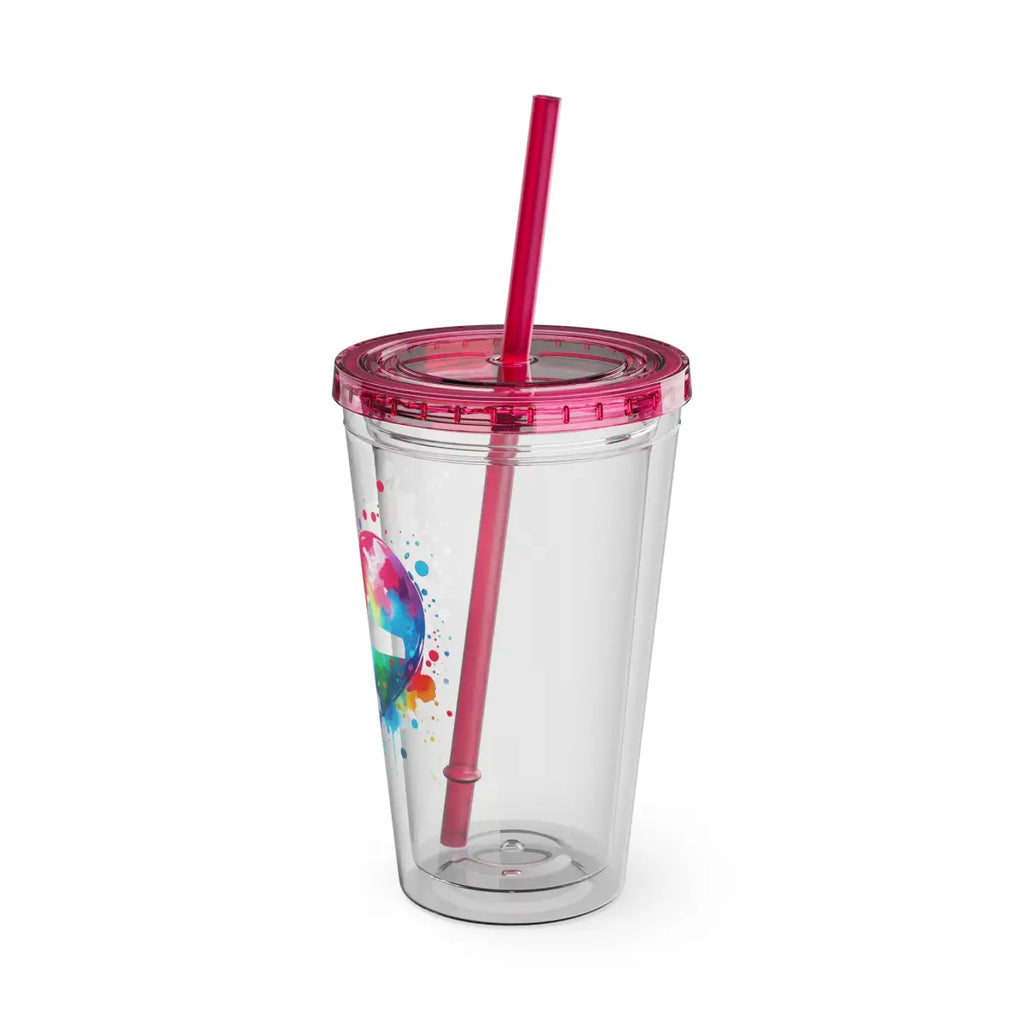 Sunsplash Tumbler with Straw 16oz - Mug - Gifts for pilots - Aviation apparel