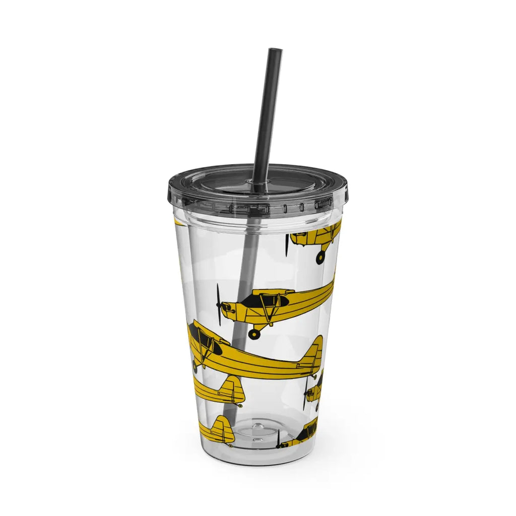 Sunsplash Tumbler with Straw 16oz - Mug - Gifts for pilots - Aviation apparel