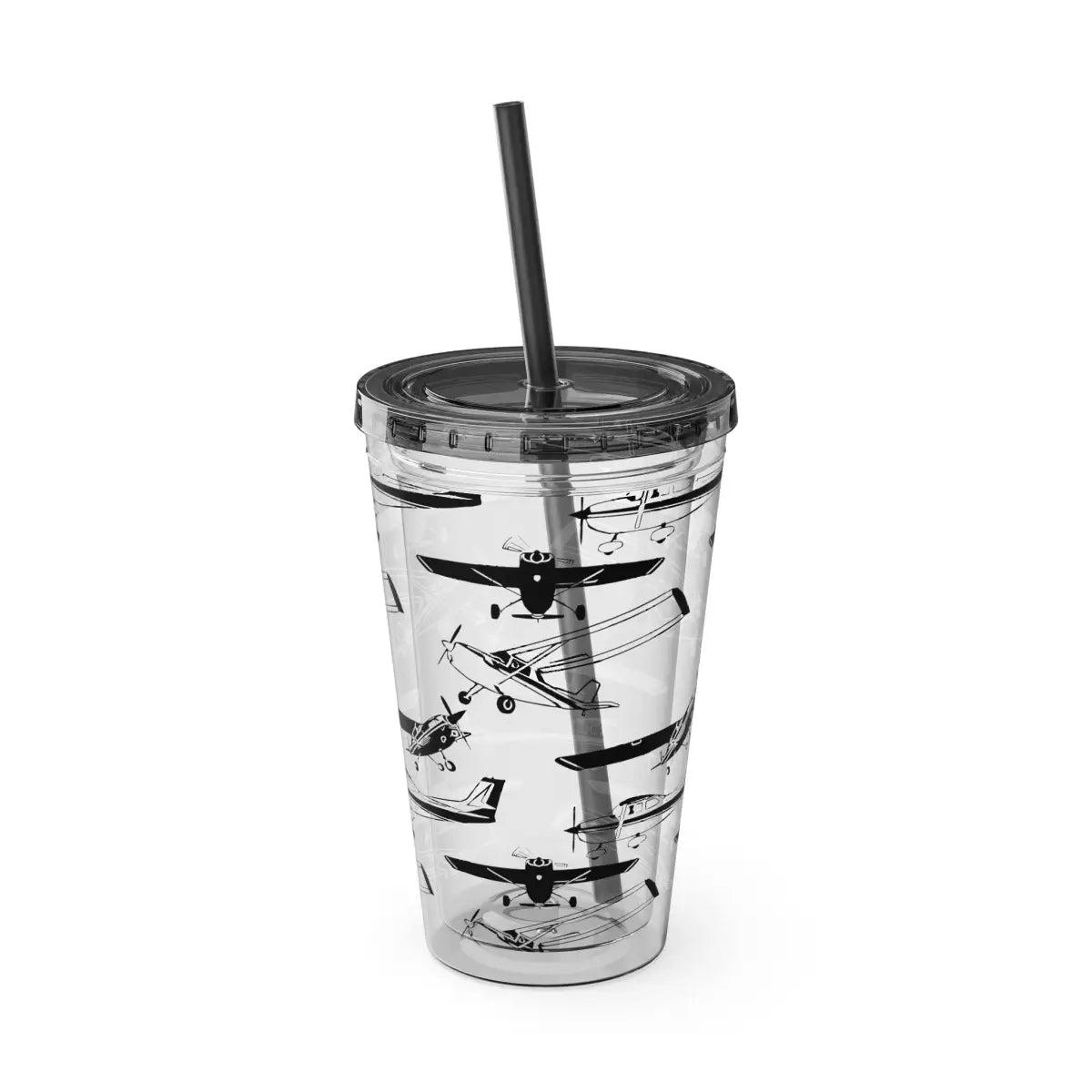Sunsplash Tumbler with Straw 16oz - Mug - Gifts for pilots - Aviation apparel