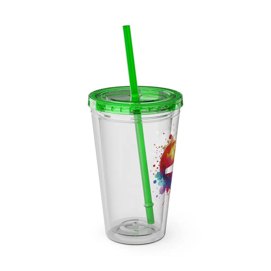 Sunsplash Tumbler with Straw 16oz - Mug - Gifts for pilots - Aviation apparel