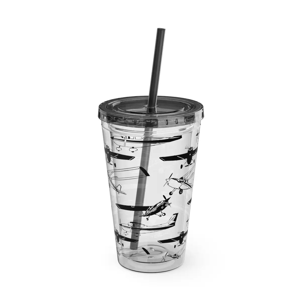 Sunsplash Tumbler with Straw 16oz - Mug - Gifts for pilots - Aviation apparel