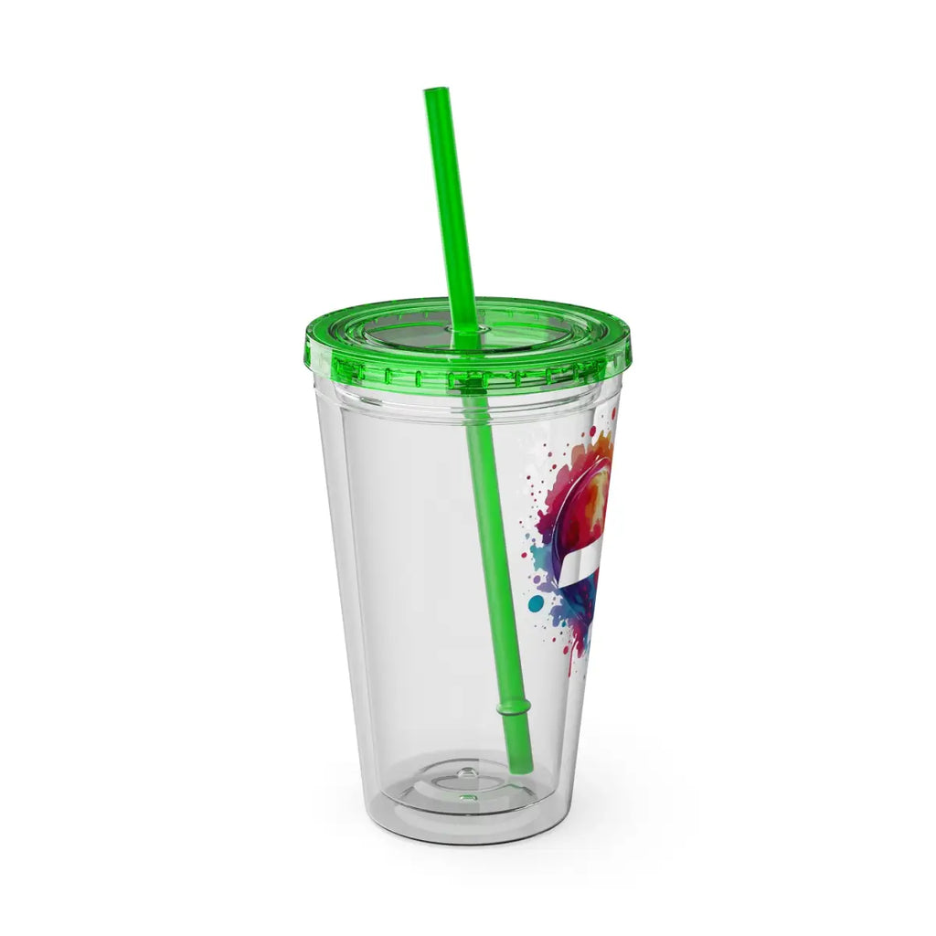 Sunsplash Tumbler with Straw 16oz - Mug - Gifts for pilots - Aviation apparel