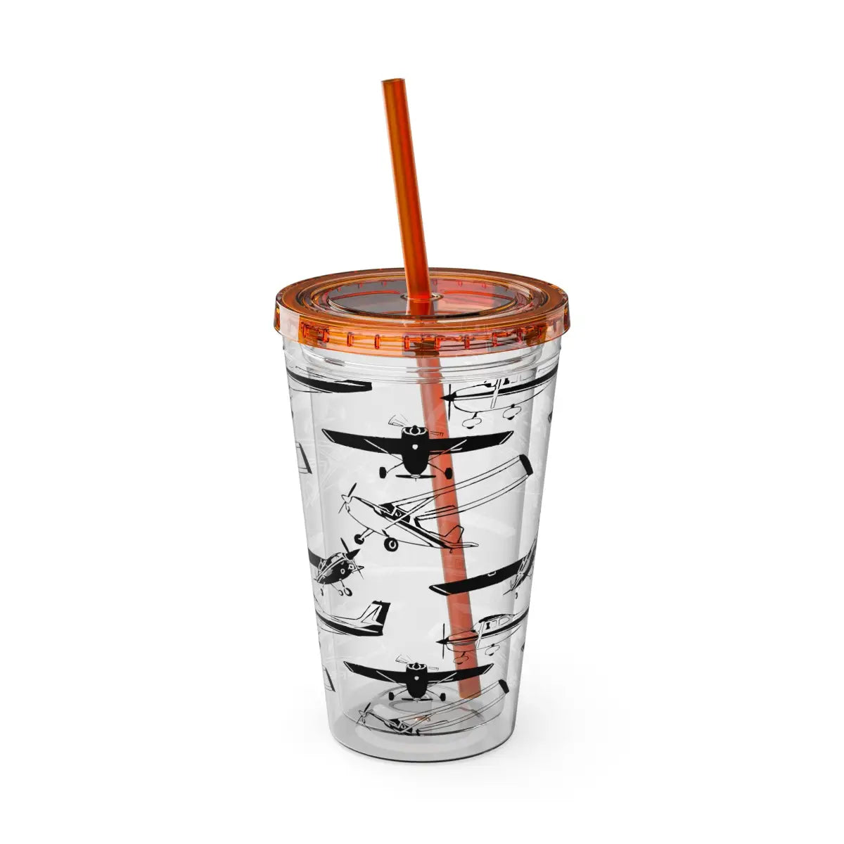 Sunsplash Tumbler with Straw 16oz - Mug - Gifts for pilots - Aviation apparel