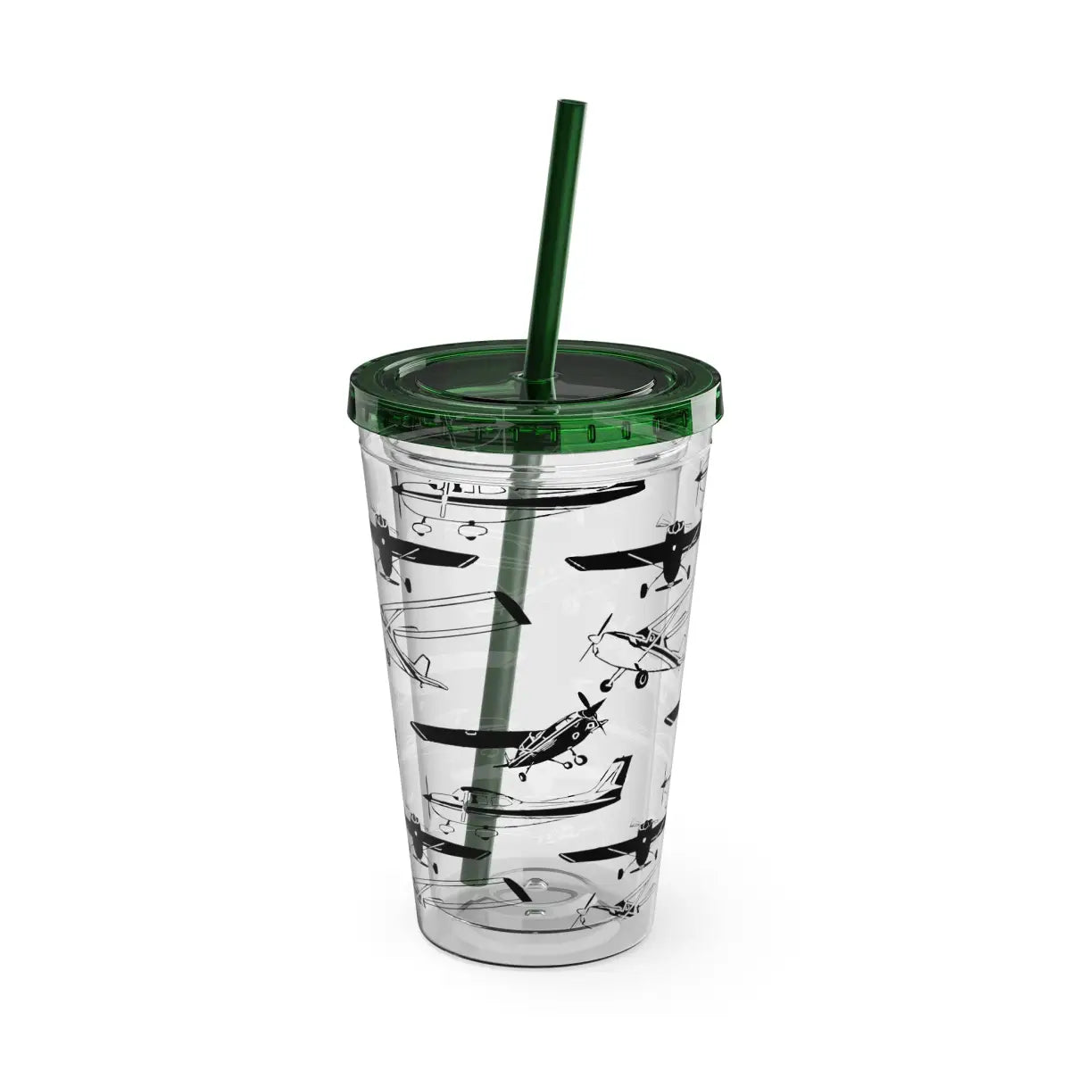 Sunsplash Tumbler with Straw 16oz - Mug - Gifts for pilots - Aviation apparel