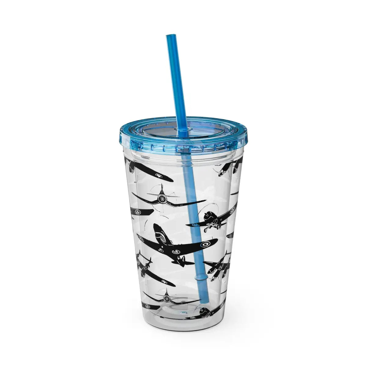 Sunsplash Tumbler with Straw 16oz - Mug - Gifts for pilots - Aviation apparel