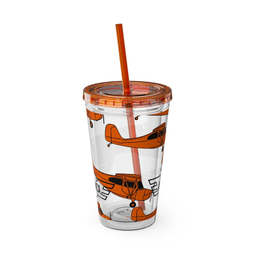 Sunsplash Tumbler with Straw 16oz - Mug - Gifts for pilots - Aviation apparel