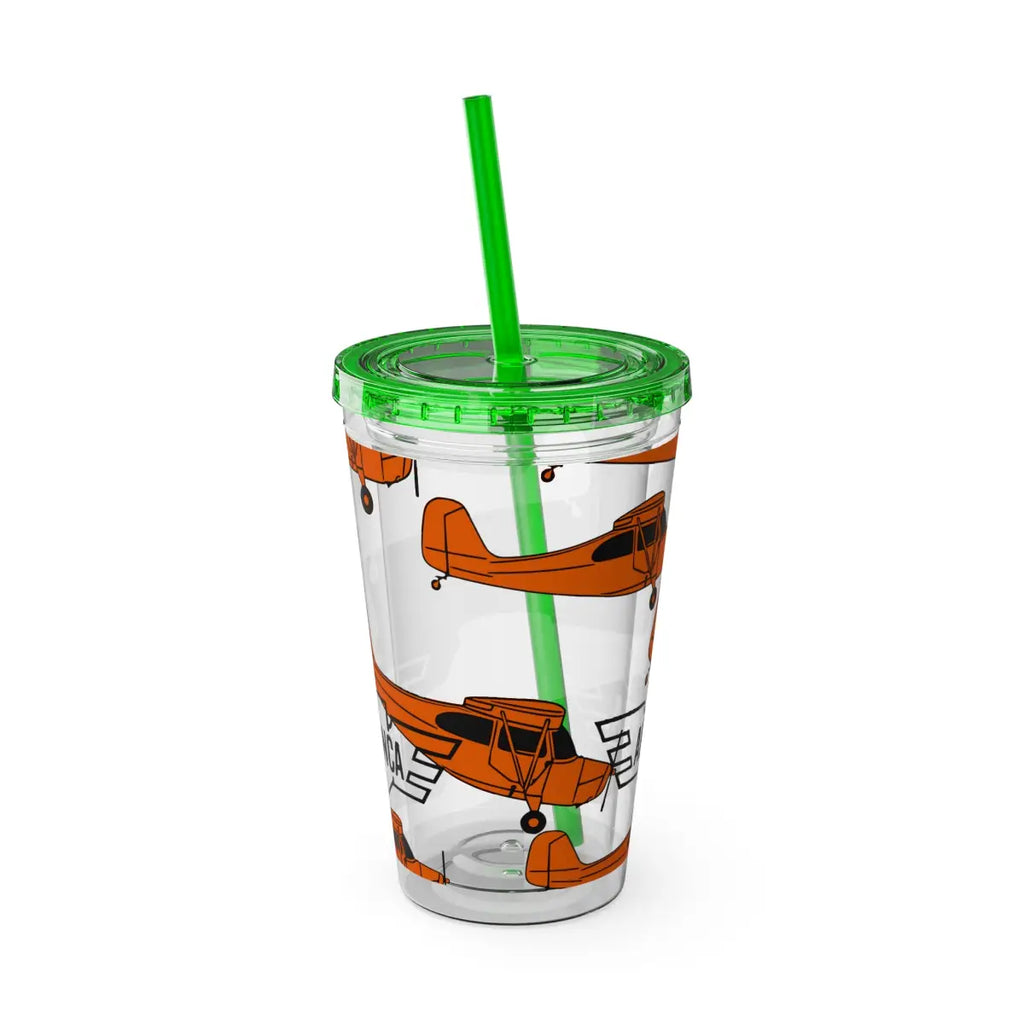 Sunsplash Tumbler with Straw 16oz - Mug - Gifts for pilots - Aviation apparel