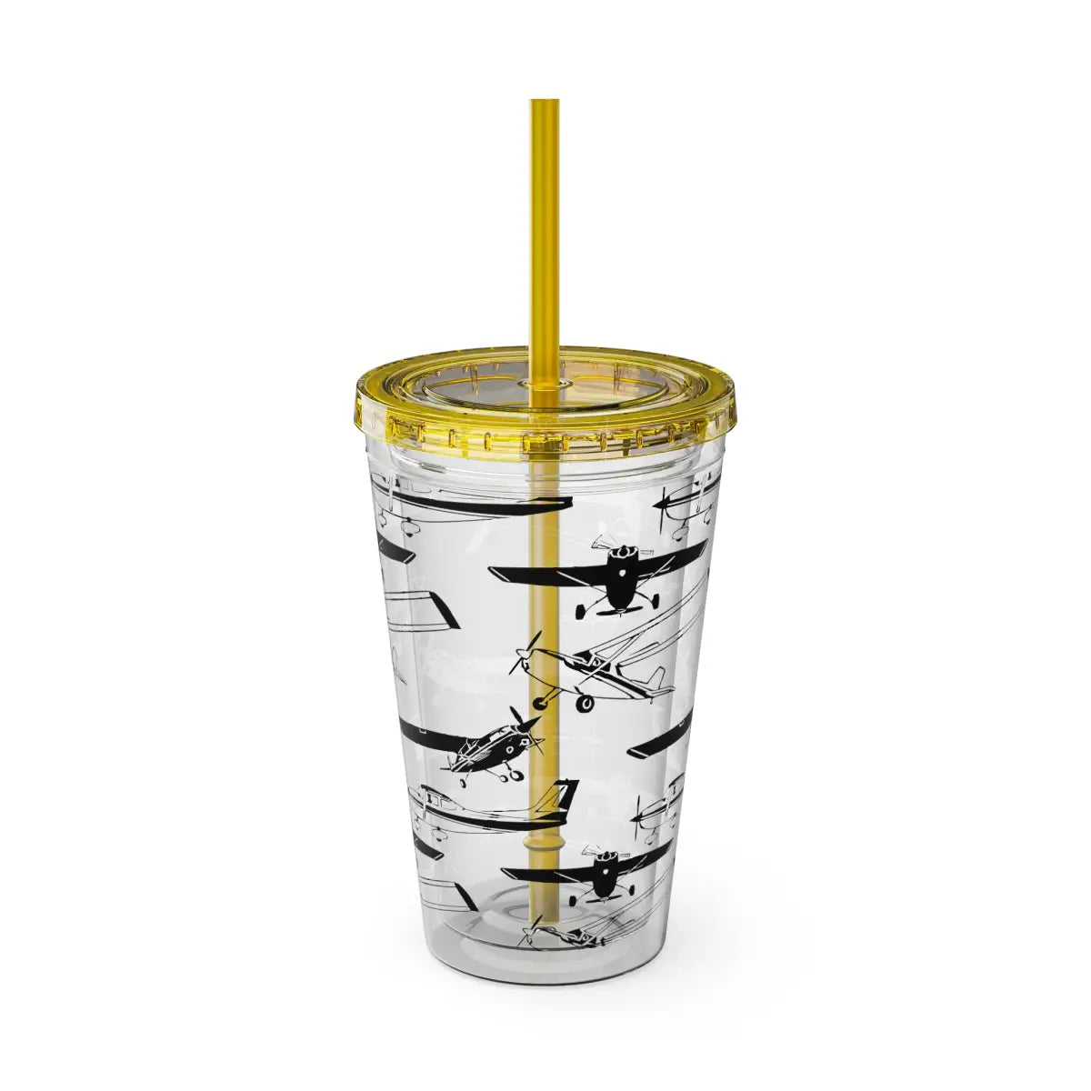 Sunsplash Tumbler with Straw 16oz - Mug - Gifts for pilots - Aviation apparel