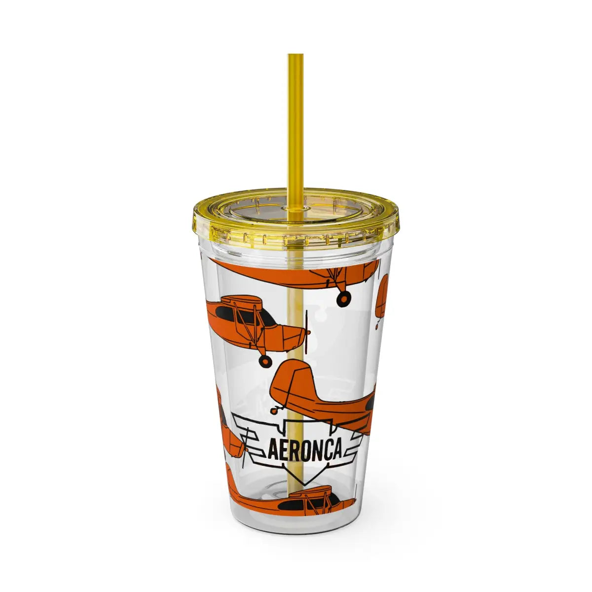 Sunsplash Tumbler with Straw 16oz - Mug - Gifts for pilots - Aviation apparel
