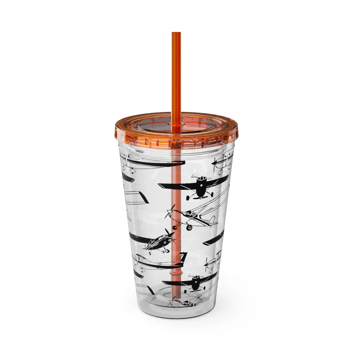 Sunsplash Tumbler with Straw 16oz - Mug - Gifts for pilots - Aviation apparel