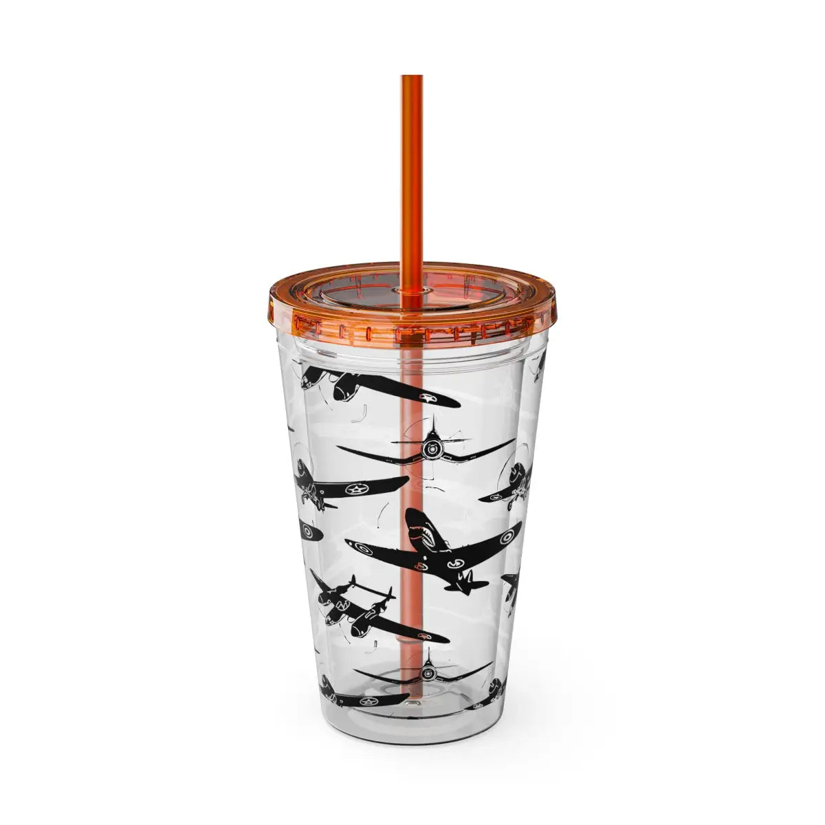 Sunsplash Tumbler with Straw 16oz - Mug - Gifts for pilots - Aviation apparel