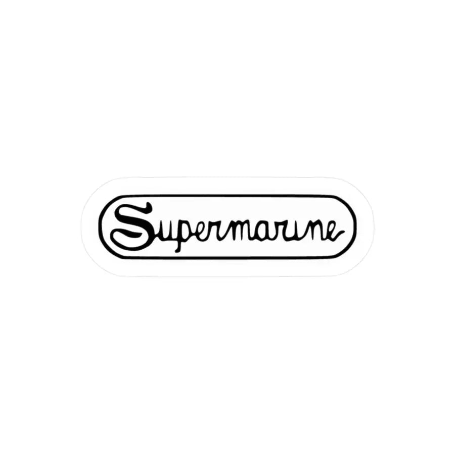 Supermarine Kiss-Cut Vinyl Decal - Paper products - Pilot gifts - WWII warbird t-shirt