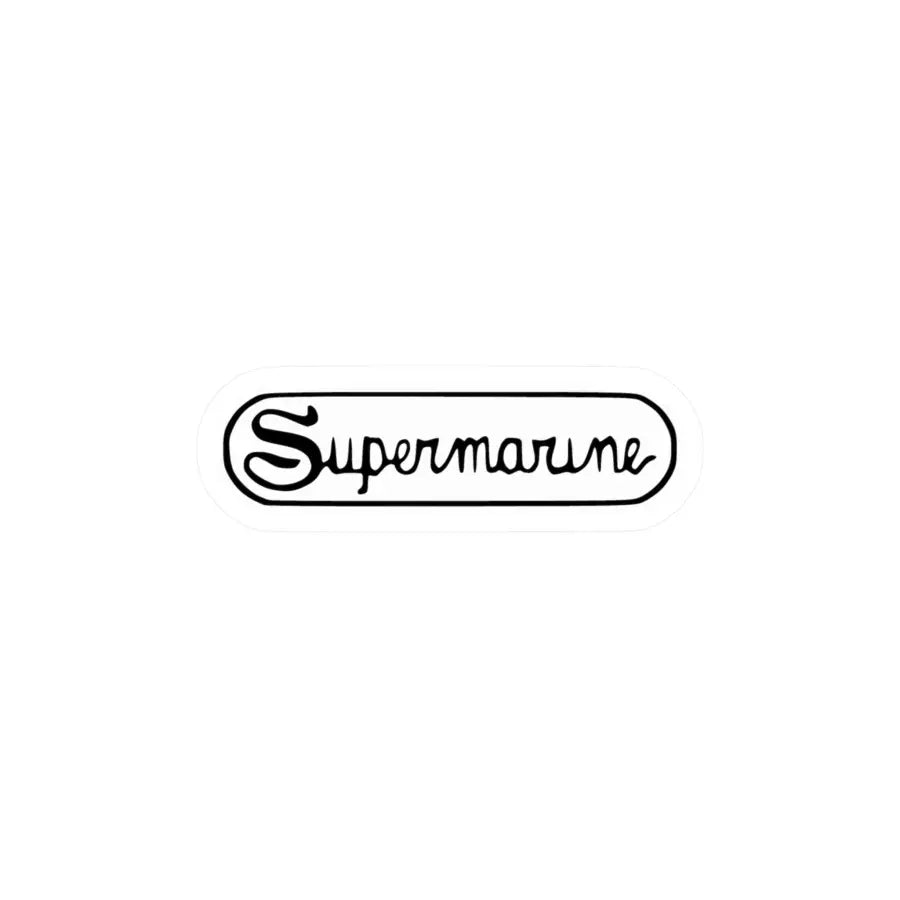 Supermarine Kiss-Cut Vinyl Decal - Paper products - Pilot gifts - WWII warbird t-shirt