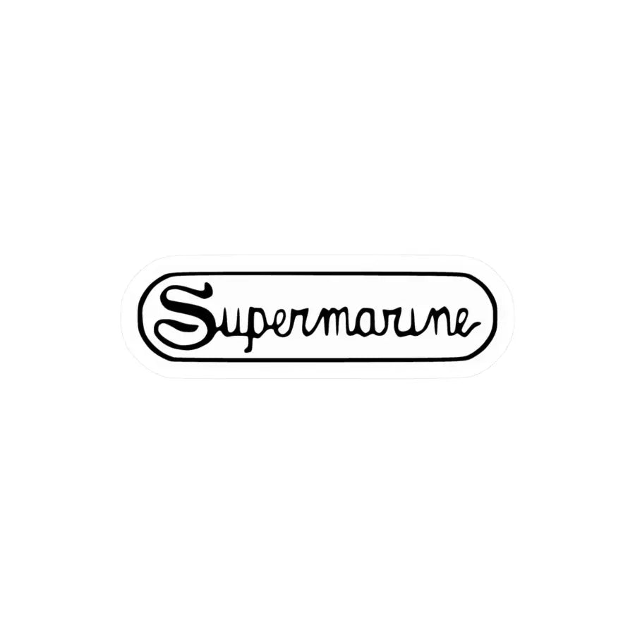 Supermarine Kiss-Cut Vinyl Decal - Paper products - Pilot gifts - WWII warbird t-shirt