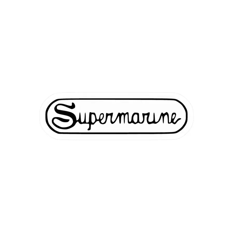 Supermarine Kiss-Cut Vinyl Decal - Paper products - Pilot gifts - WWII warbird t-shirt