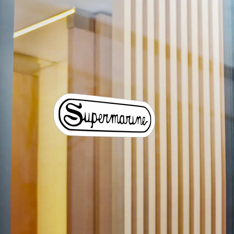 Supermarine Kiss-Cut Vinyl Decal - Paper products - Pilot gifts - WWII warbird t-shirt