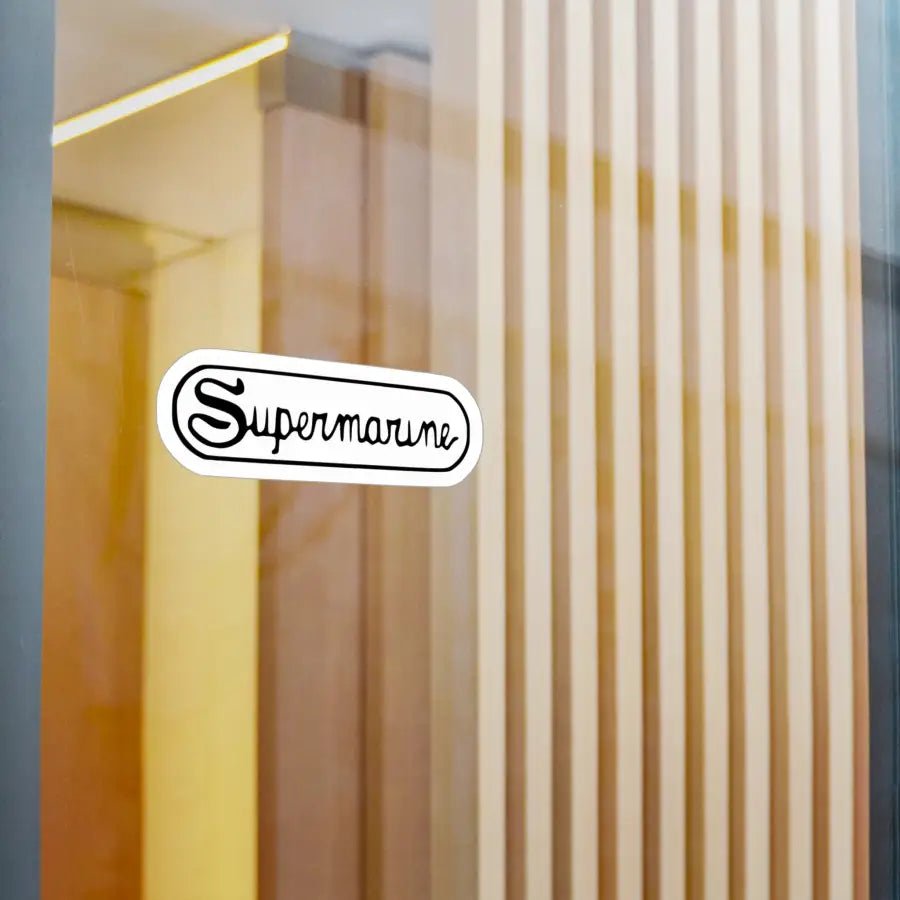 Supermarine Kiss-Cut Vinyl Decal - Paper products - Pilot gifts - WWII warbird t-shirt