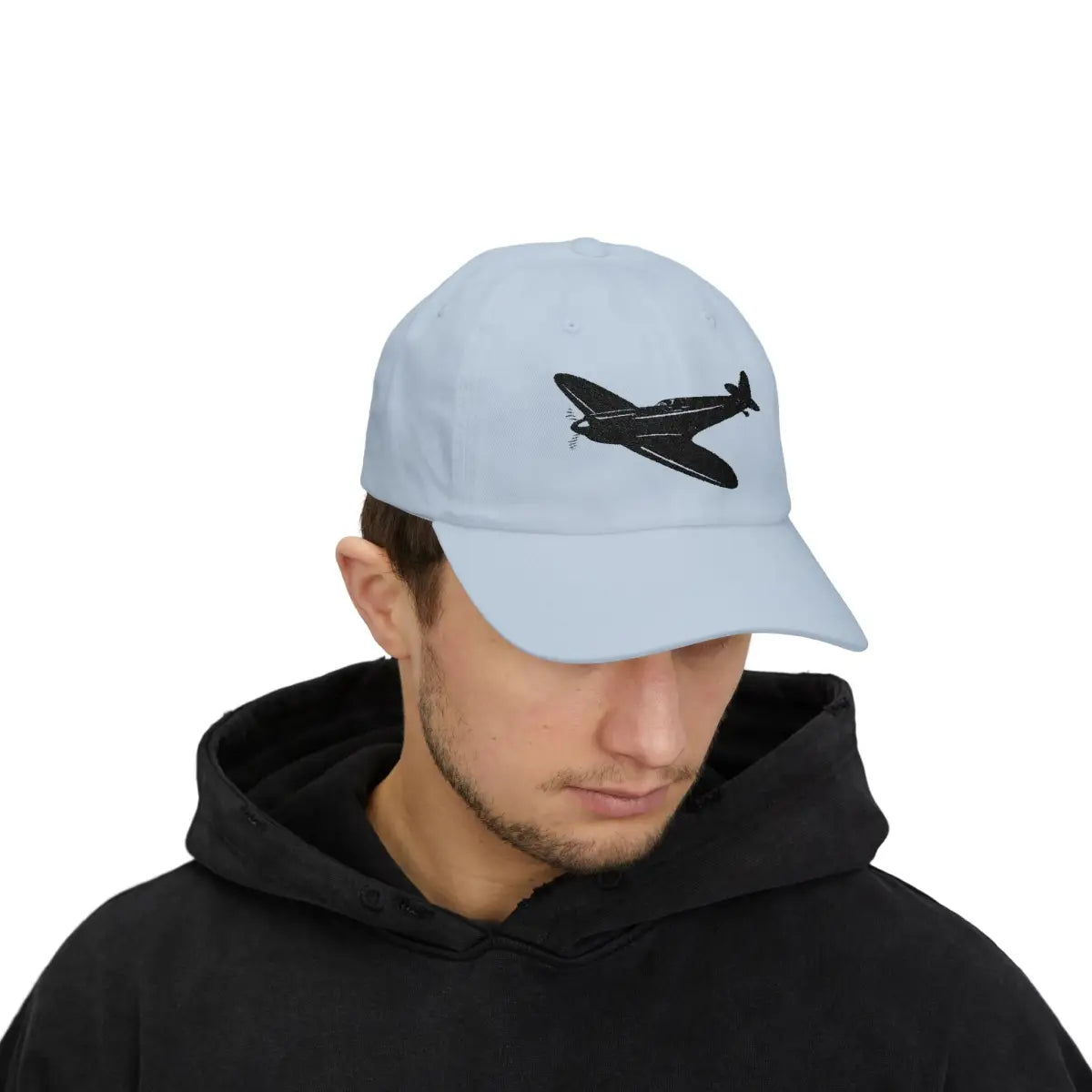 Supermarine Spitfire - Black - Hats - Pilot gifts - WWII warbird t-shirt