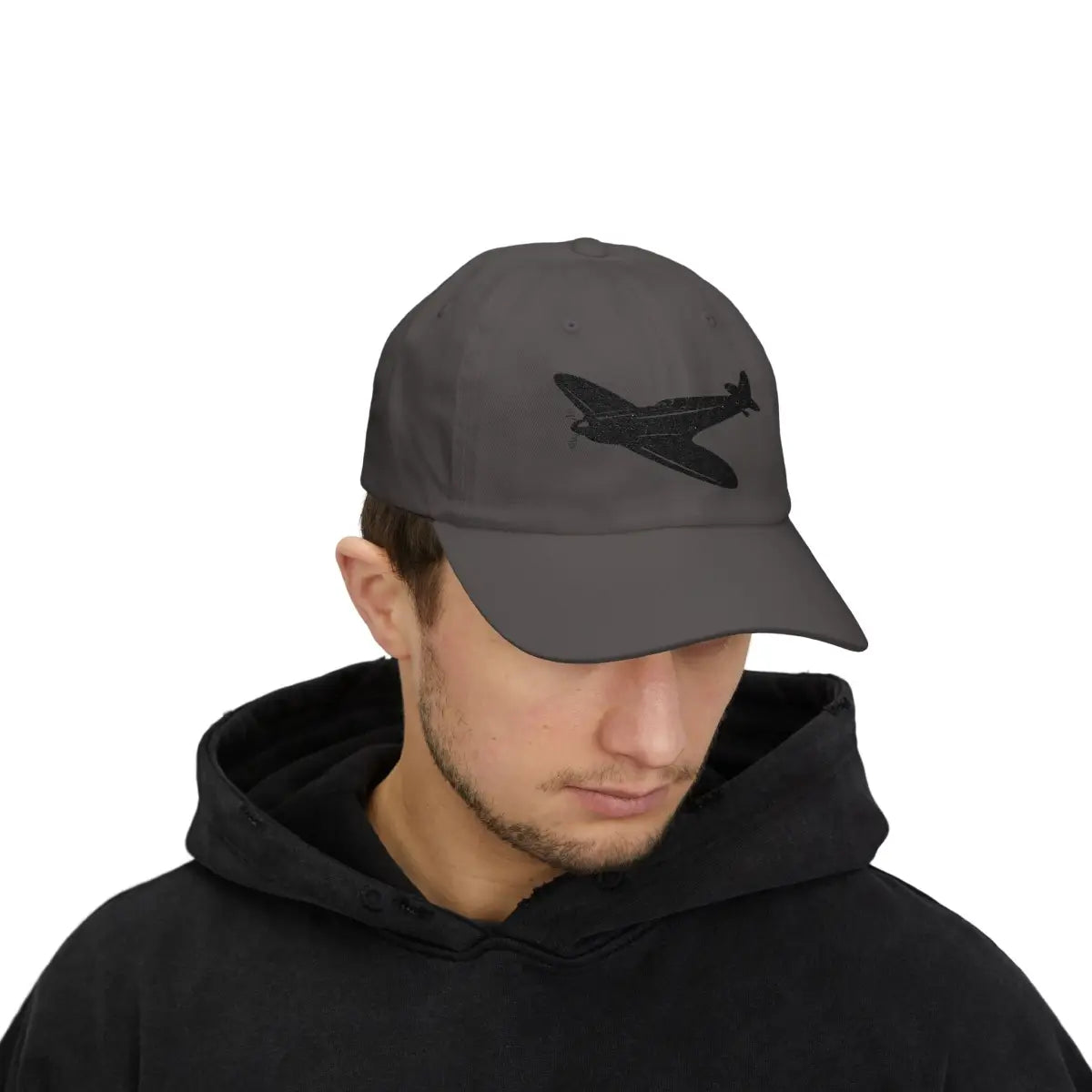 Supermarine Spitfire - Black - Hats - Pilot gifts - WWII warbird t-shirt