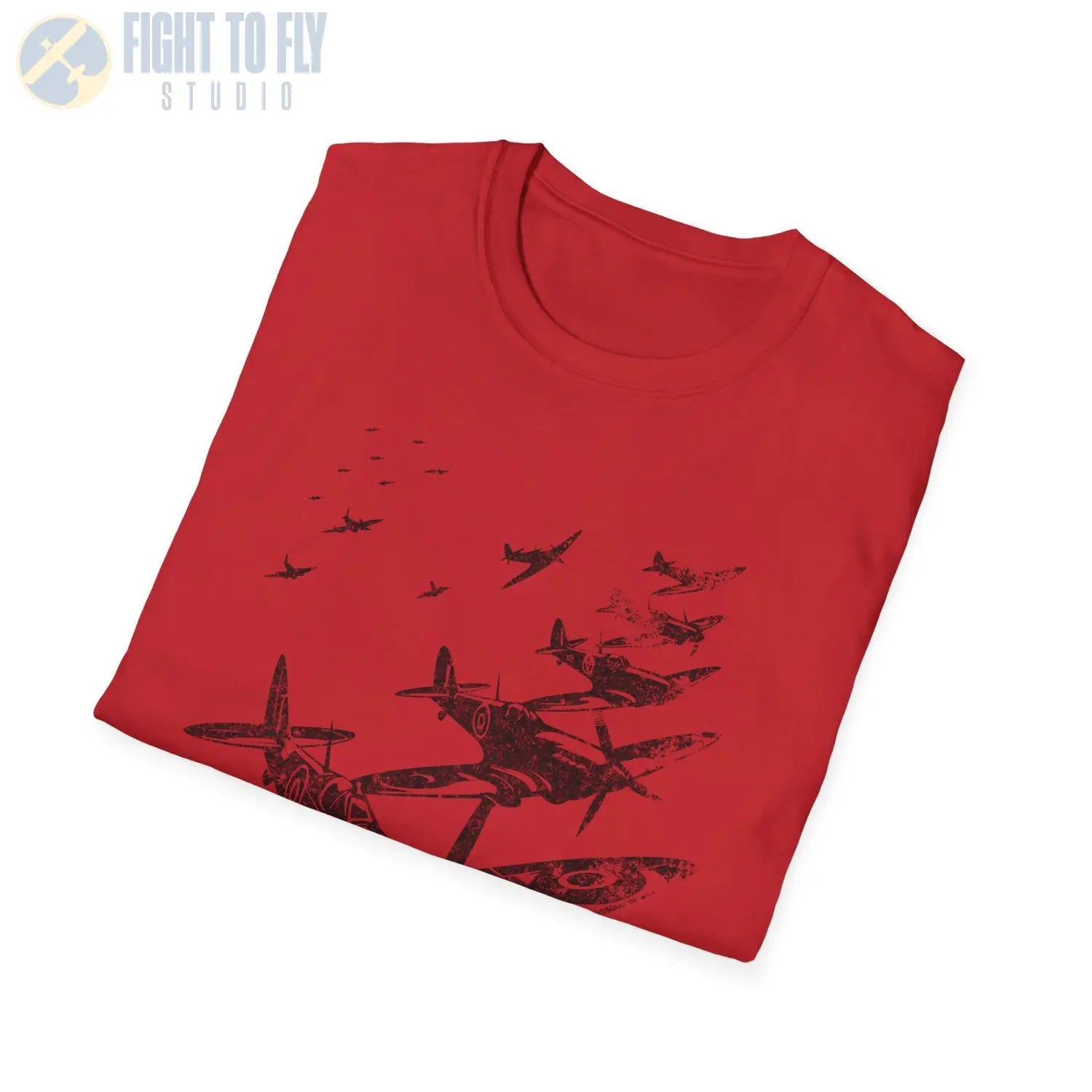 Supermarine Spitfire “Defenders in Formation” WWII T-Shirt - Pilot gifts - warbird t-shirt
