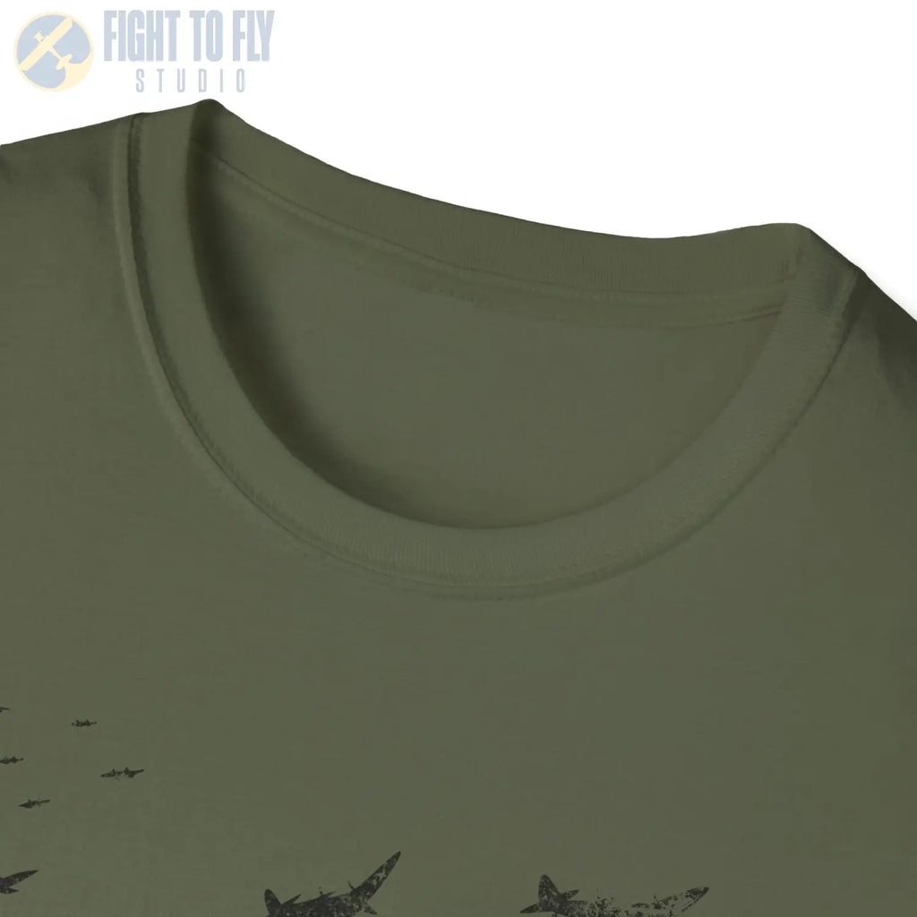 Supermarine Spitfire “Defenders in Formation” WWII T-Shirt - Pilot gifts - warbird t-shirt
