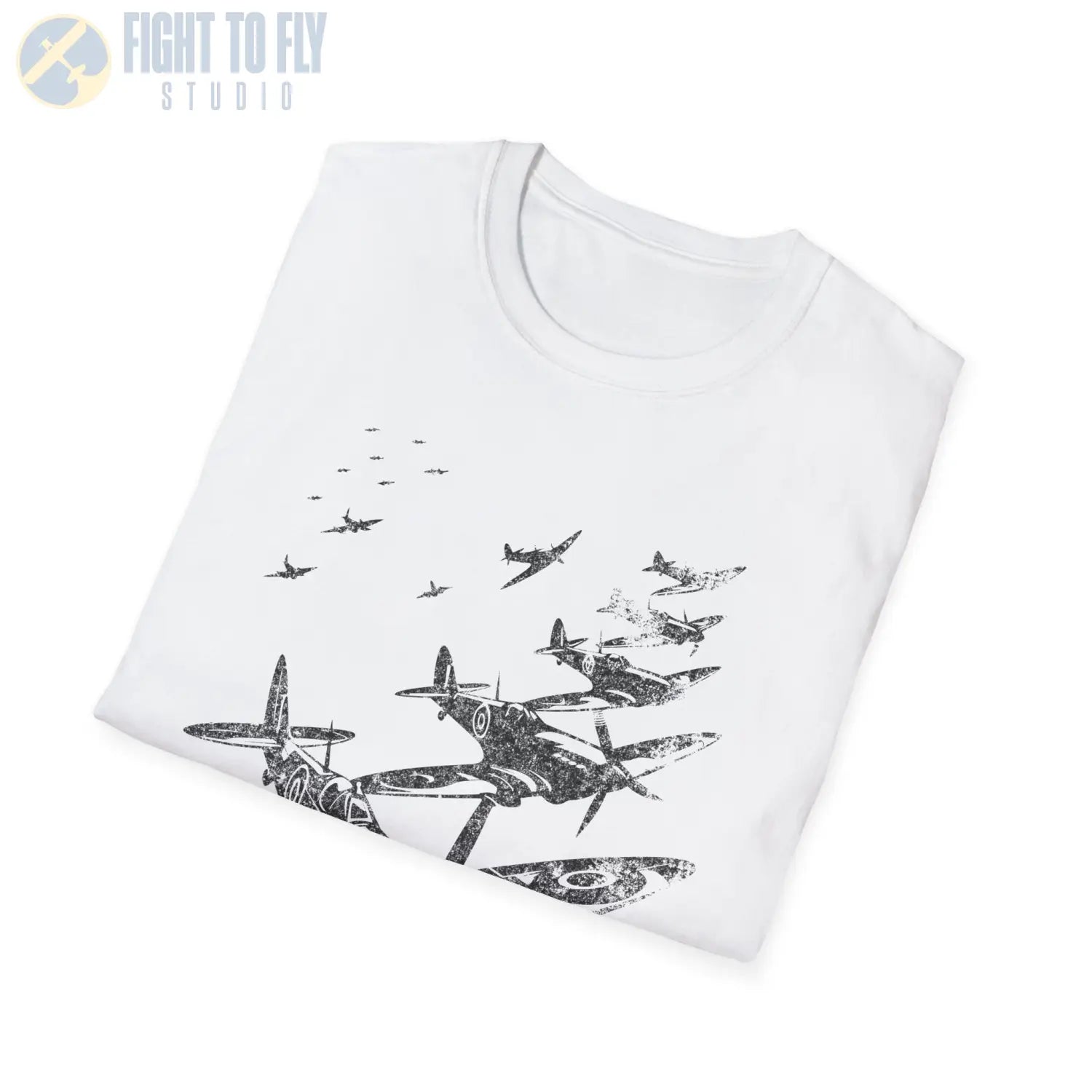 Supermarine Spitfire “Defenders in Formation” WWII T-Shirt - Pilot gifts - warbird t-shirt