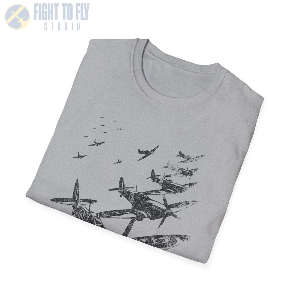 Supermarine Spitfire “Defenders in Formation” WWII T-Shirt - Pilot gifts - warbird t-shirt