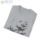 Supermarine Spitfire “Defenders in Formation” WWII T-Shirt - Pilot gifts - warbird t-shirt